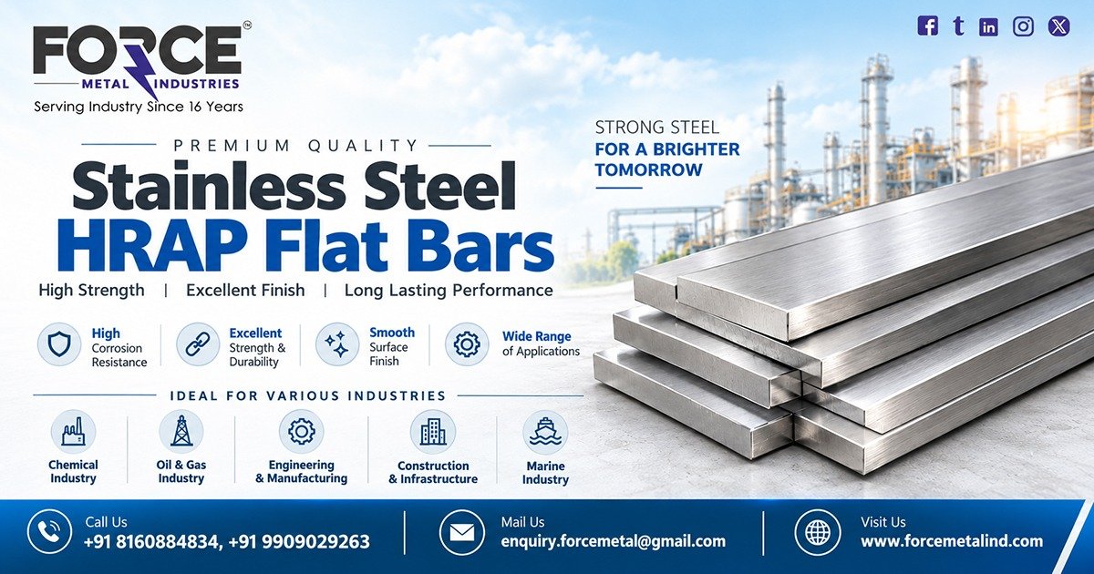 Stainless Steel HRAP Flat Bars in Chhattisgarh