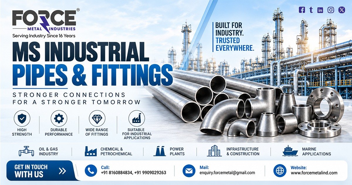 MS Industrial Pipes and Fittings in Maharashtra